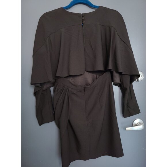 ASOS Black Cape Midi Dress - Picture 4 of 5